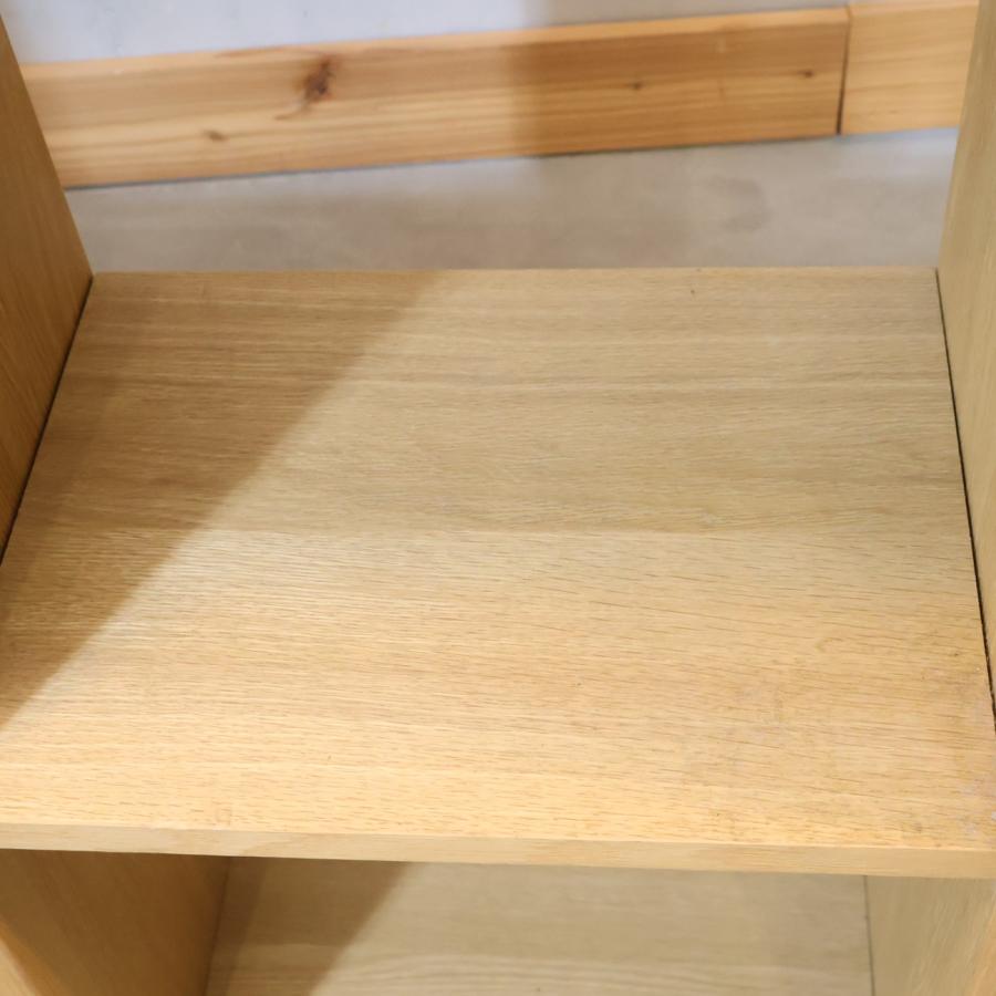 無印良品（MUJI） オーク材 スタッキングシェルフ 5段・2列 オープン