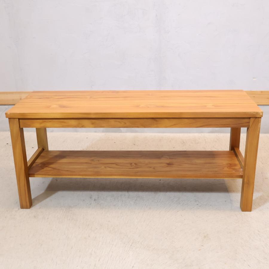 unico ウニコ BREATH ブレス チーク無垢材 2人掛けベンチ スツール