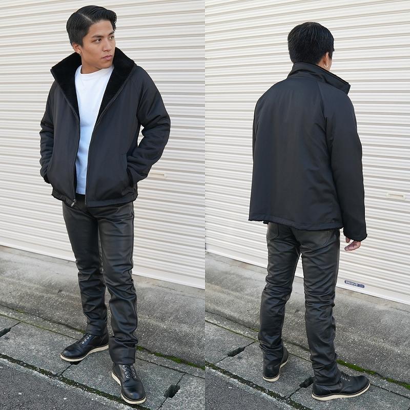 ファーブルゾン メンズ リバーシブルジャケット フリーサイズ ブラック