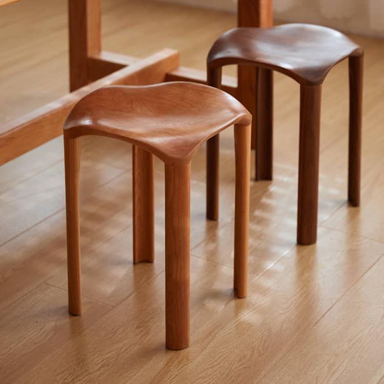 幅35cm」スツール ダイニング チェリー材 ウォールナット 無垢材 北欧