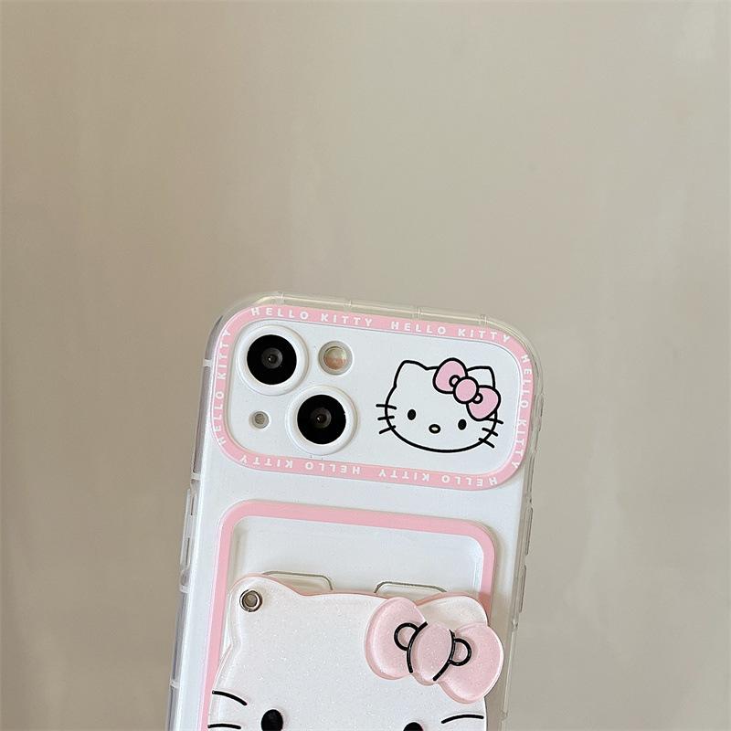 Hello Kitty ハローキティ iphone16 スマホケース 鏡 携帯ケース