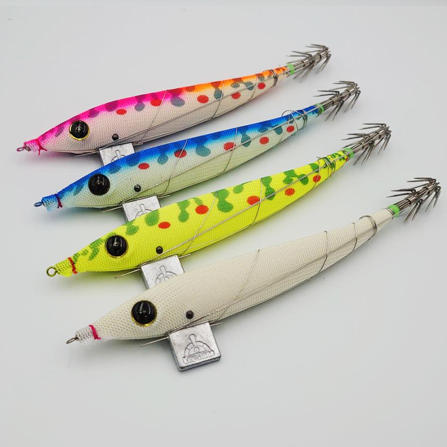 お試しセット エサ巻きエギ キーストン（keystone)早福型4本セット