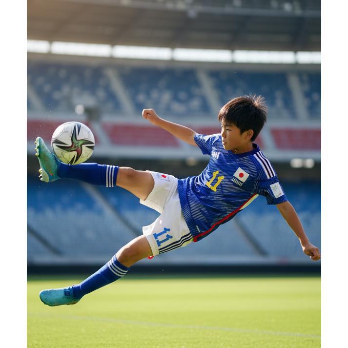 久保建英 ユニフォーム 青白 日本代表 JAPAN 子供 130〜160サイズ