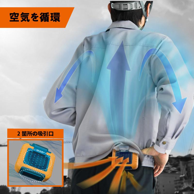 大河商事 ベルトファン 腰掛け 首掛け 6000mAh 10000mAh モバイル