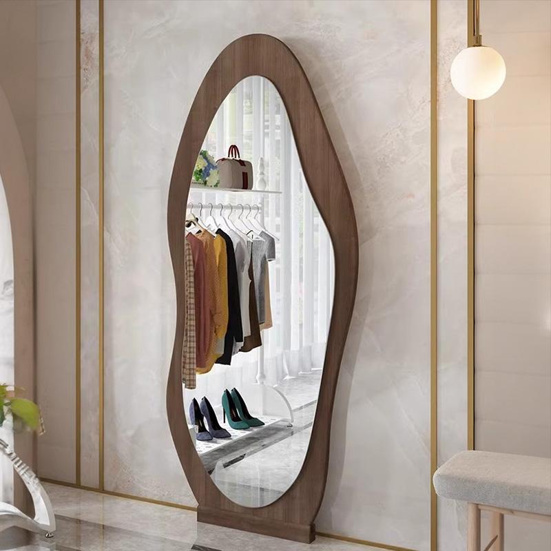 5年保証】鏡 スタンドミラー 全身 姿見鏡 全身鏡 ウェーブミラー 韓国