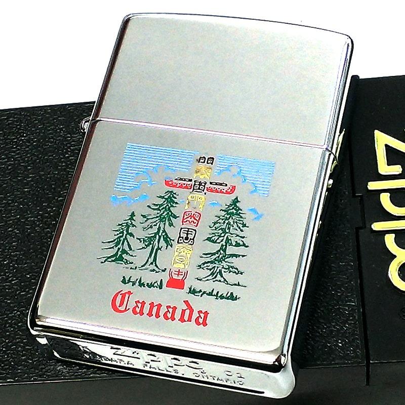 ZIPPO（ジッポー） ライター カナダ製 2001年製 トーテムポール ジッポ
