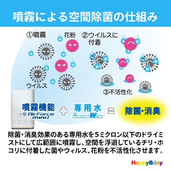 空気清浄機 コロナウイルス対策 除菌消臭 超音波噴霧器 エアフォース