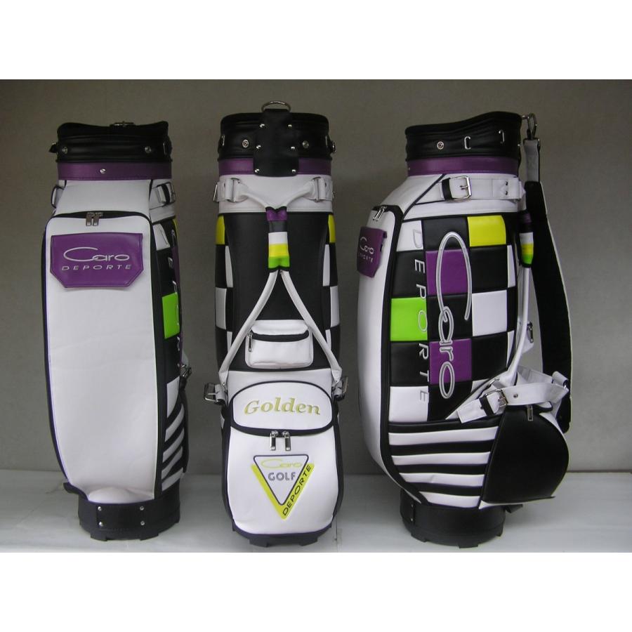 CARO(キャロ)キャディバッグ ニュースタッフ ゴールデン チェッカー