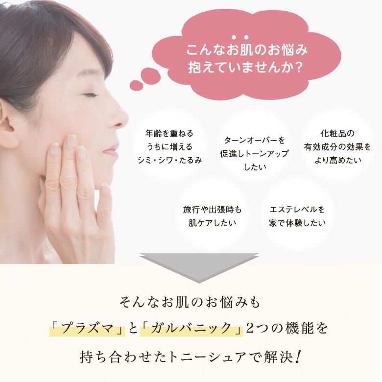 美顔器 トニーシュア TONISURE プラズマ ガルバニック フェイスライン