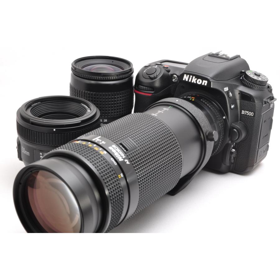 ニコン（Nikon） D7500 単焦点＆標準＆超望遠トリプルレンズセット 美
