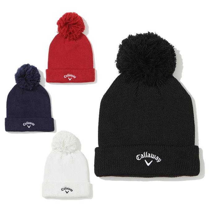 Callaway（キャロウェイ） ゴルフ ニット帽 レディース ポンポン付