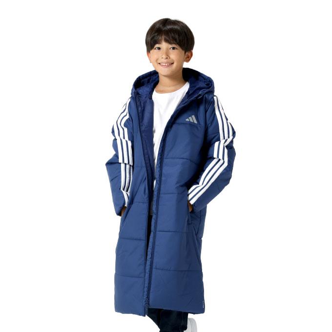 adidas（アディダス） ベンチコート ジュニア キッズ 3ストライプ