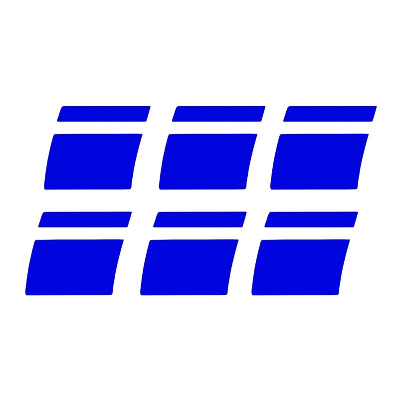 リムステッカー 6枚セット [1562] [ブルー] 簡単 傷隠し 簡易 補修 傷