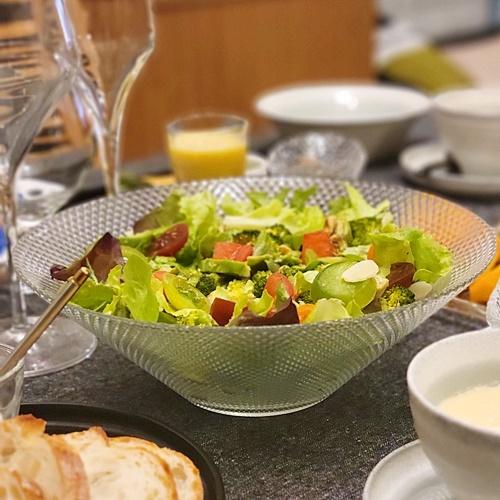 生活応援価格！ガラスのサラダボール クウォーツボウル24 サラダボウル