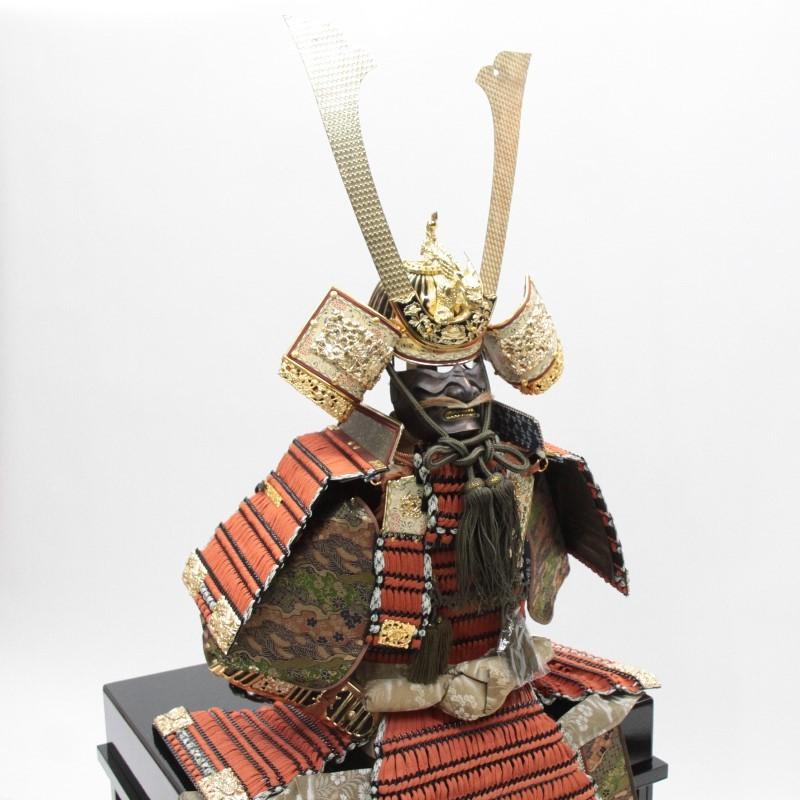 アウトレット品 五月人形鎧 単品 18号 八鉱鎧 峰月作 櫃付 22a-ya-2486