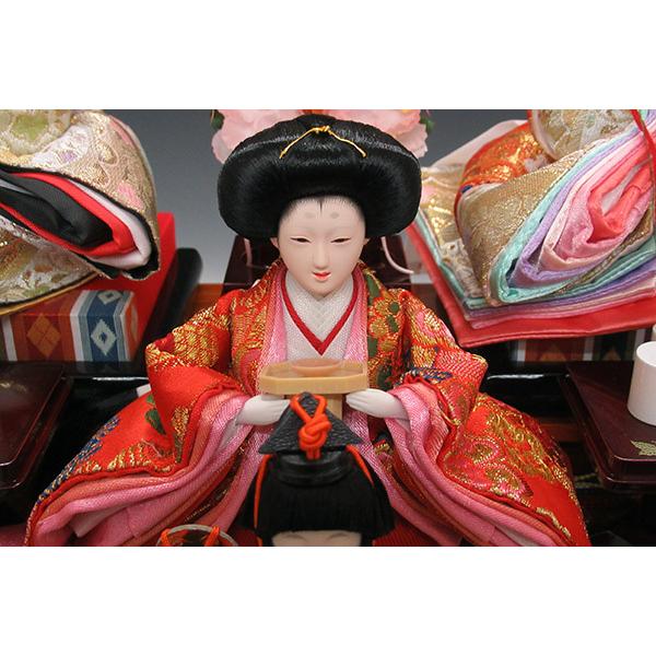 セール】雛人形 ひな人形 K118 コンパクト オルゴール付き 人形の佳月