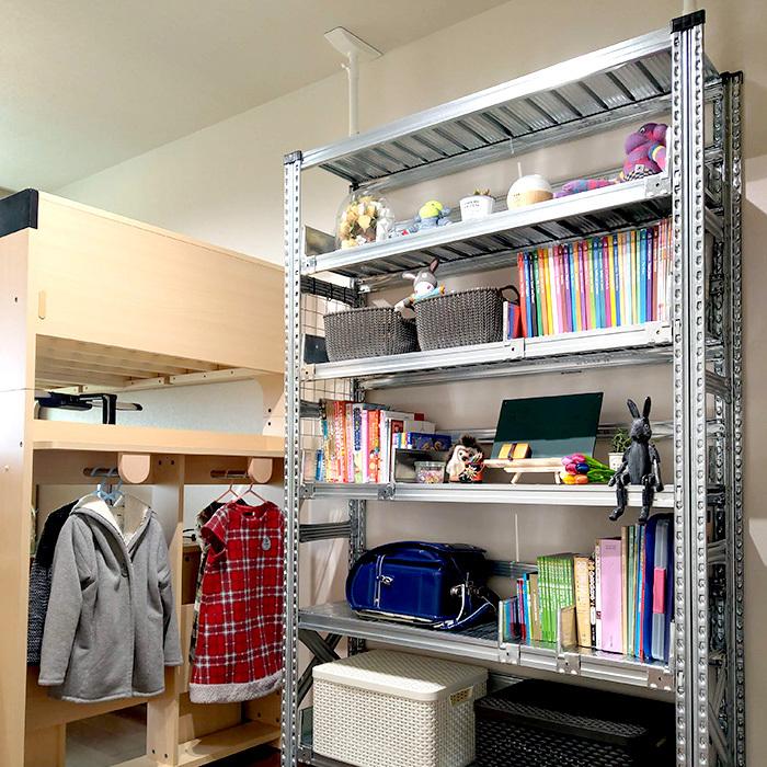 メタルシステム3段（奥行40cm）W677xH917 METALSISTEM メタルシェルフ