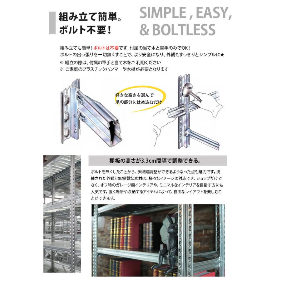 メタルシステム3段（奥行40cm）W1127 Hさ917cm METALSISTEM メタル