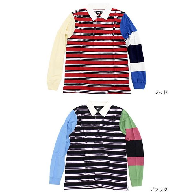 STUSSY（ステューシー） ポロシャツ 長袖 メンズ Mix Up Rugby(stussy