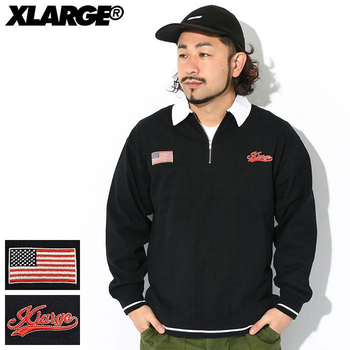 XLARGE（エクストラ ラージ） ポロシャツ 長袖 X-LARGE メンズ エンブ