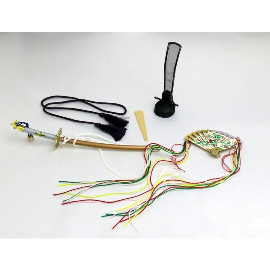 上製 九番親王用持ち物 雛人形 雛道具 新王 持ち物 笏 檜扇 : いち藤