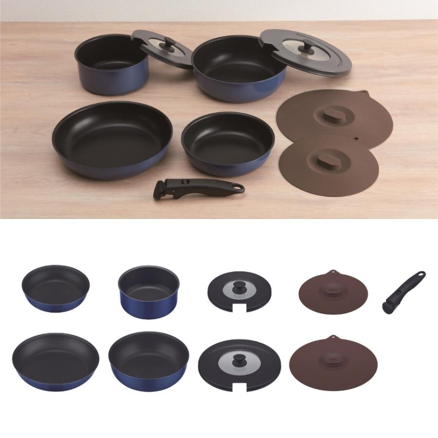 THERMOS（サーモス） ガス火専用 フライパン セット 9点 深型 KSC-9A