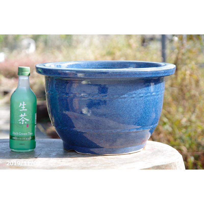 信楽焼 植木鉢 陶器 大型 生子輪型 13号（直径40.5cm 高さ22cm