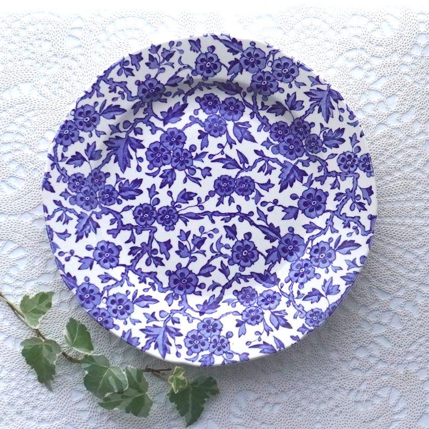 BURLEIGH（バーレイ） ブルー アーデン プレート ブルー系 21.5cm 花