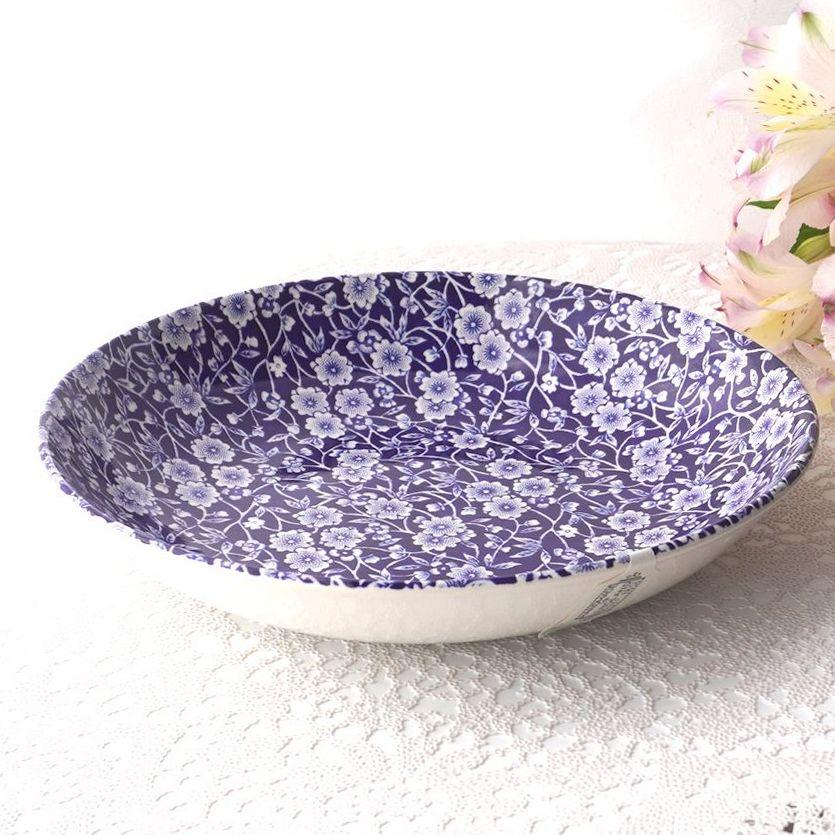 BURLEIGH（バーレイ） ブルーキャリコ パスタプレート BURLEIGH Calico