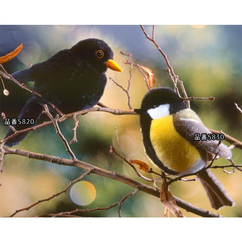 ケーセン ぬいぐるみ Kosen クロウタドリ 19cm Blackbird 【 鳥 とり