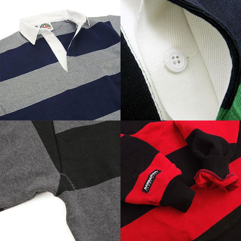 Barbarian（バーバリアン） クラシック ラグビーシャツ 4インチ