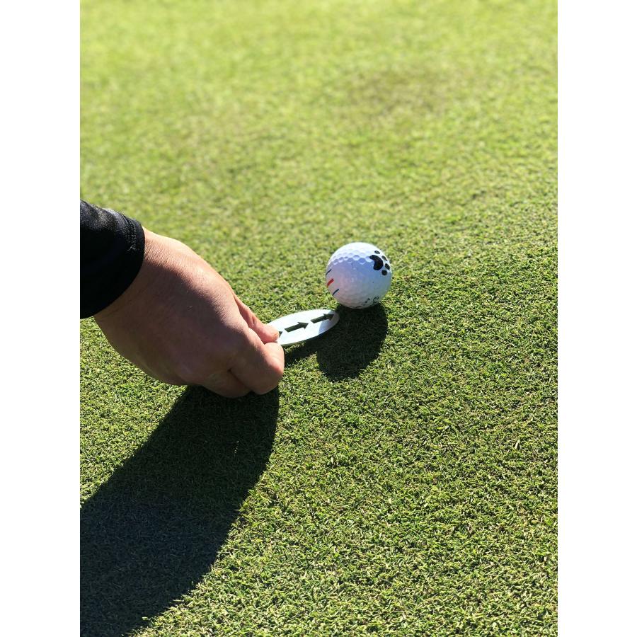 ゴルフ グッズ ステンレス製 矢印グリーンマーカー ゴルフマーカー