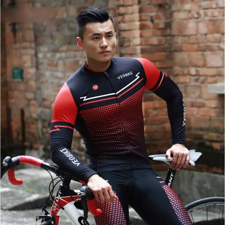 長袖サイクルウエア サイクルウェア 2点セット サイクルジャージ 上下