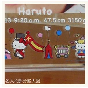 sanrio（サンリオ） 手形足形キット付き 名入れ ベビーフォトフレーム