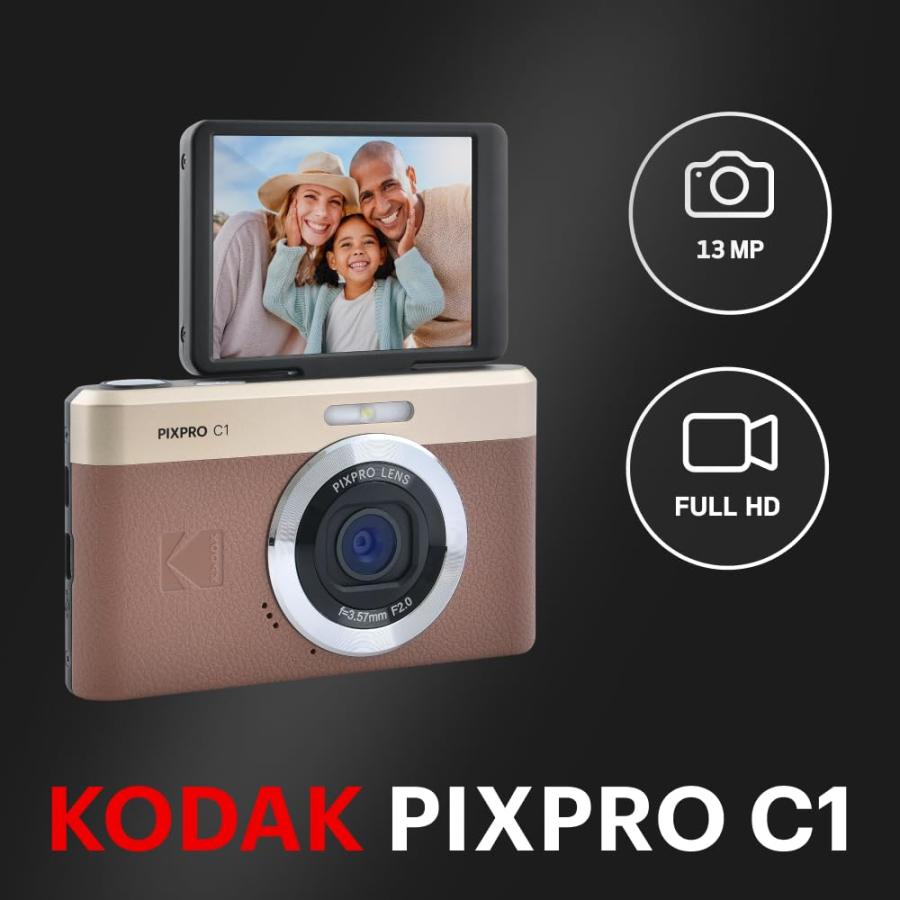 KODAK Pixpro C1 ? 超コンパクトデジタルカメラ| 13MP BSI CMOS、4倍