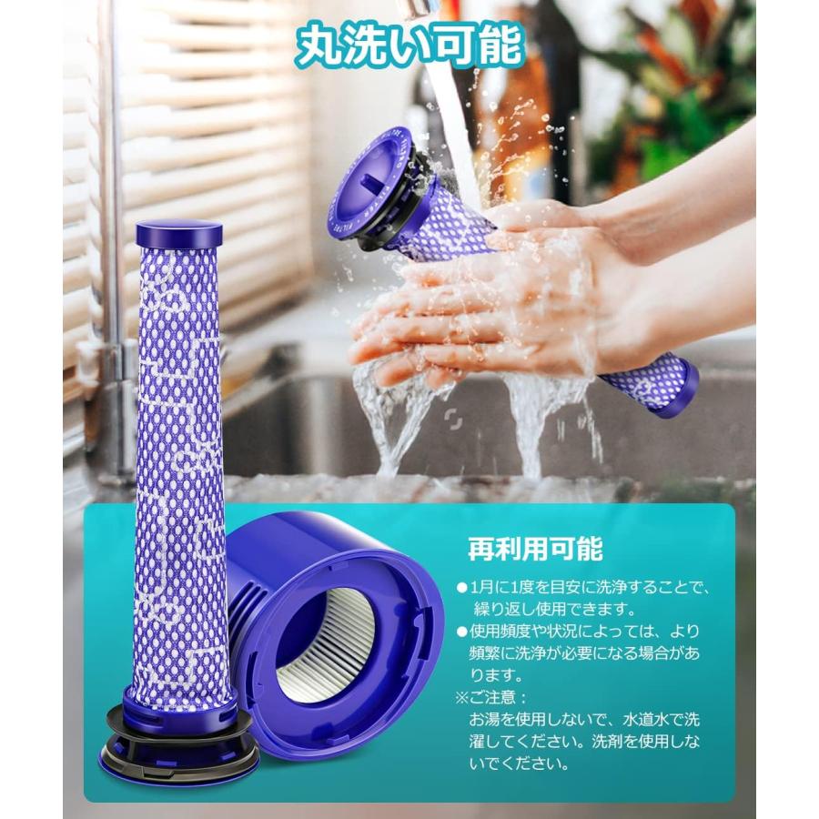 ダイソン V7 V8 SV10 SV10D SV10K SV11 HH11 掃除機 用 フィルター