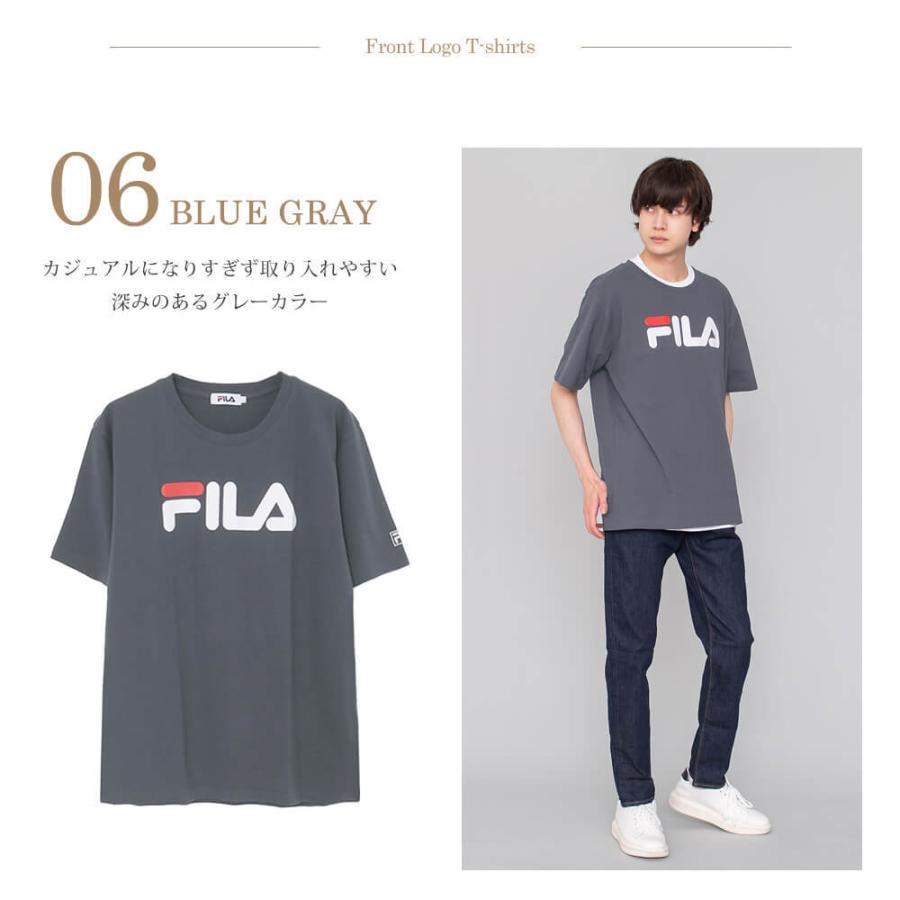FILA（フィラ） 特価 tシャツ メンズ 半袖 綿 無地 プリント ロゴ