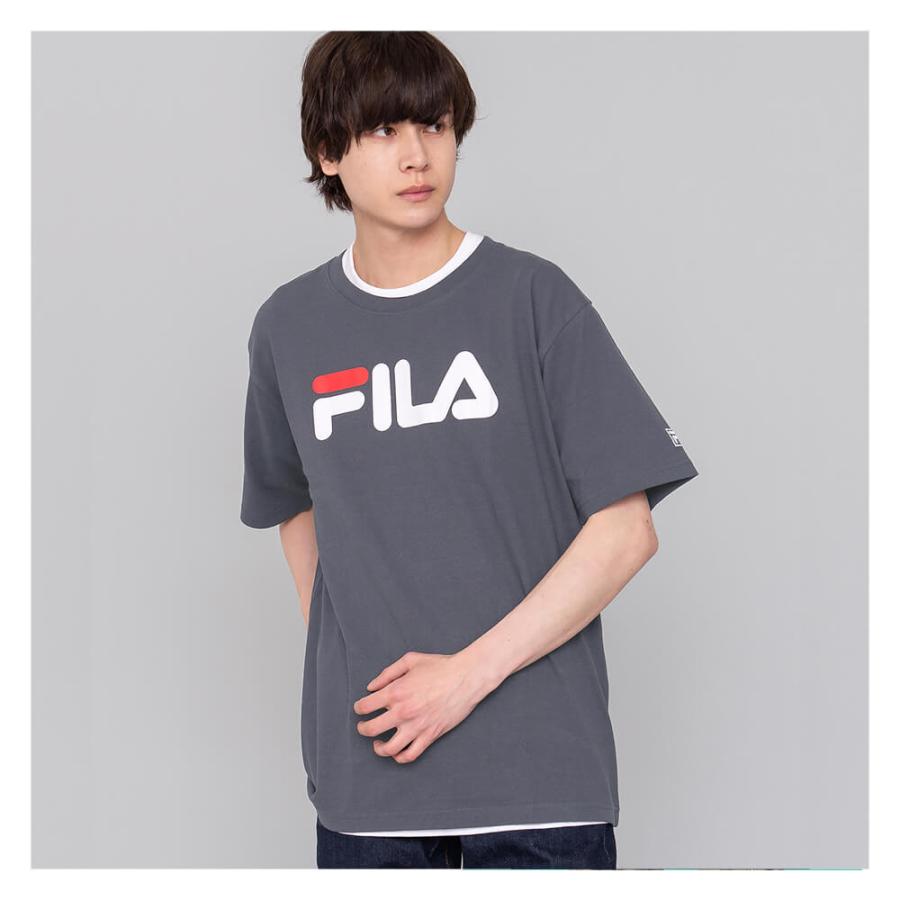 FILA（フィラ） 特価 tシャツ メンズ 半袖 綿 無地 プリント ロゴ