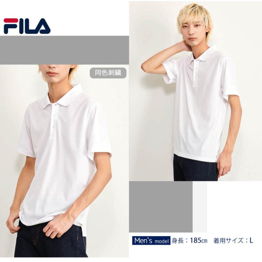 FILA GOLF フィラ ゴルフ ポロシャツ メンズ 半袖 ドライ 抗菌防臭