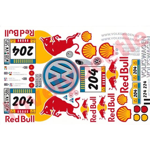 送料無料 1/10 レーストゥアレグ ビニールステッカーセット RACE