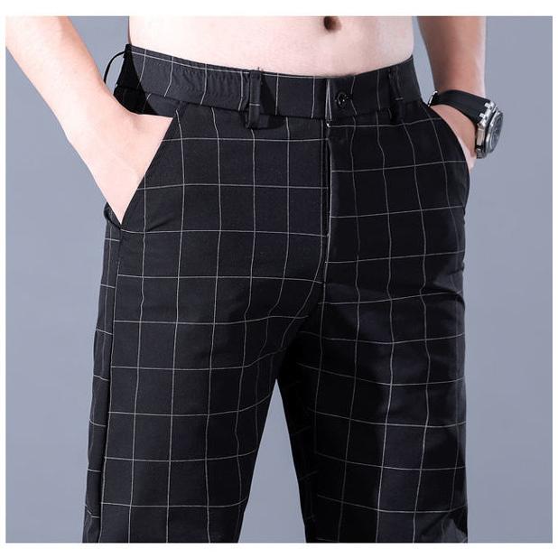 ゴルフパンツ チェック柄 格子柄 パンツ メンズ 2021夏 スラックス