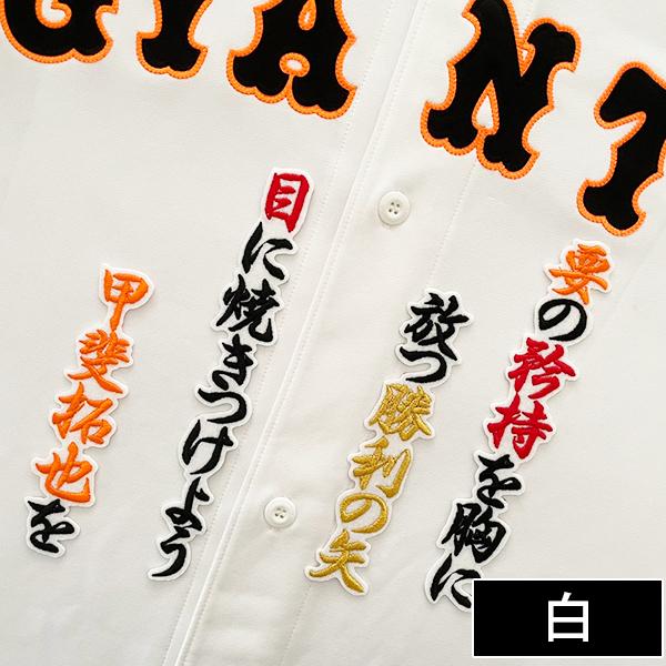 メール便送料無料】読売 ジャイアンツ 巨人 刺繍ワッペン 甲斐 応援歌