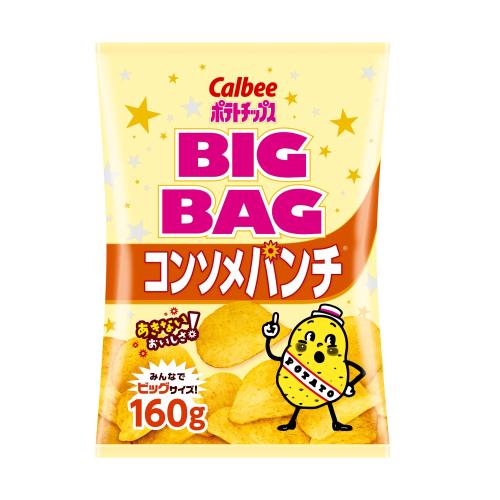 カルビー ビッグバッグ ポテトチップス コンソメパンチ 160g×12個