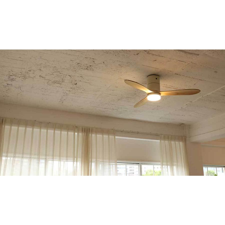 JAVALO ELF シーリングファン ライト LED対応 おしゃれ 木目 (電球色