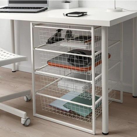 イケア（IKEA） JONAXEL ヨナクセル フレーム ワイヤーバスケット付き