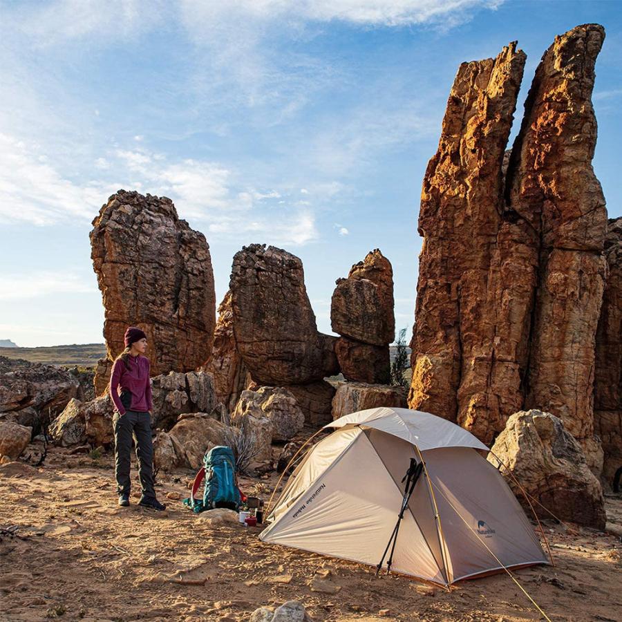 2人用 テント（専用グランドシート付） Nebula2 超軽量 通気窓 換気 半