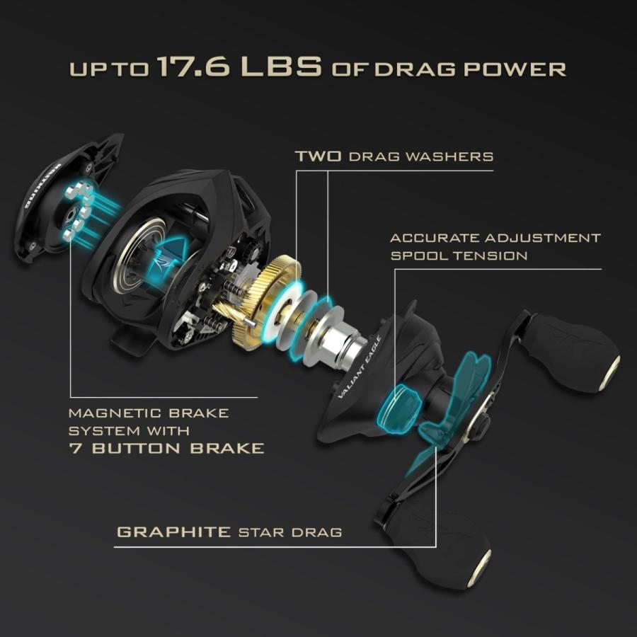 KASTKING（カストキング） KastKing Valiant Eagle Baitcasting Reel