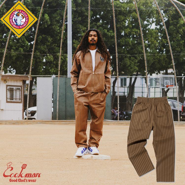 COOKMAN（クックマン） Chef Pants Semiwide Negro Leagues LA White