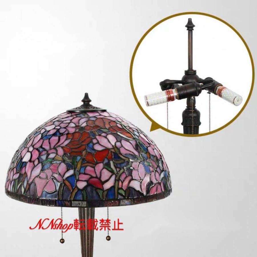 A19191 高級ステンドグラスランプ 卓上スタンド 豪華テーブルランプ