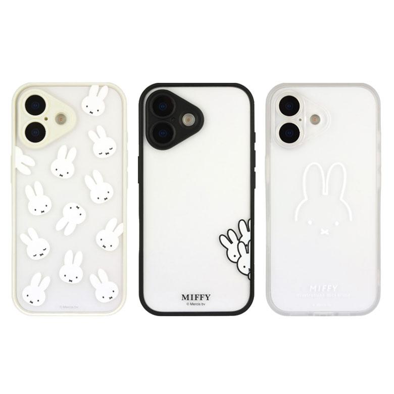 iPhone17 ケース ミッフィー IIIIfit プランプフレーム 半透明